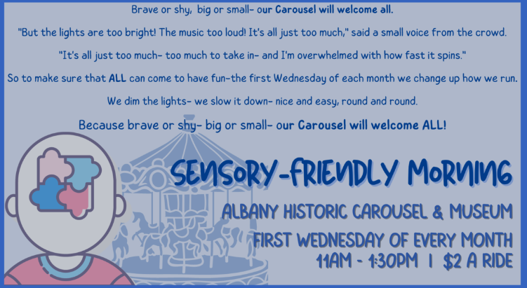 A Sensory Friendly Ride at The Historic Carousel & Museum