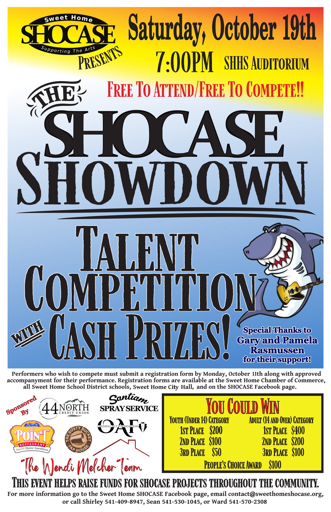 Sweet Home SHOCASE Showdown Talent Competition in Sweet Home, OR